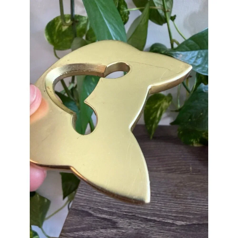 Gold cat metal bottle opener